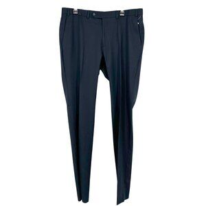 Michael Kors Mens Flat Front Black Dress Pants Size 37 NWT